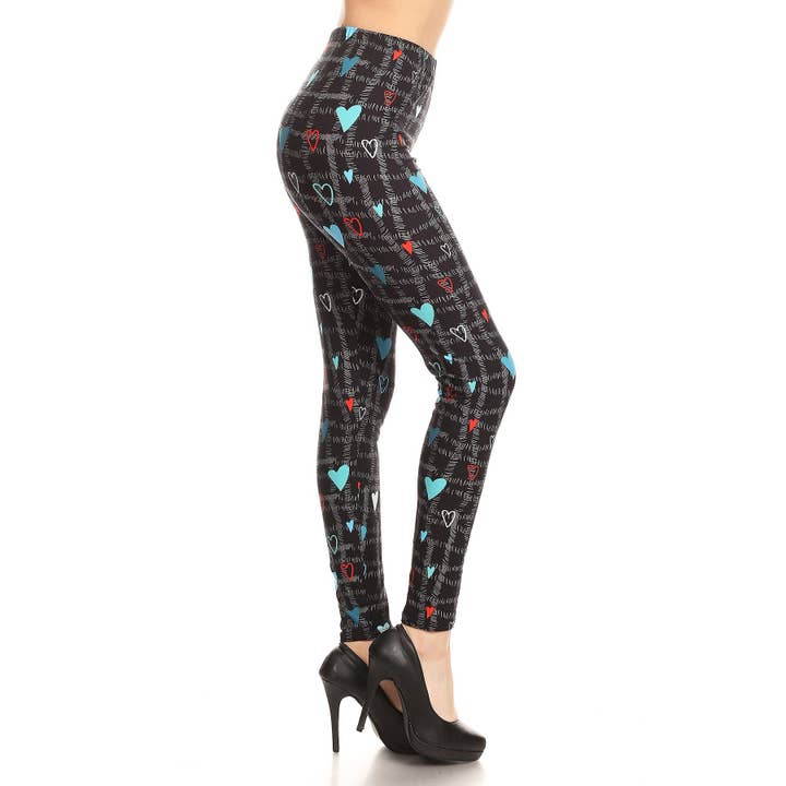 Leggings suaves con estampado de cintura alta para venta al por mayor de Leggings Depot
