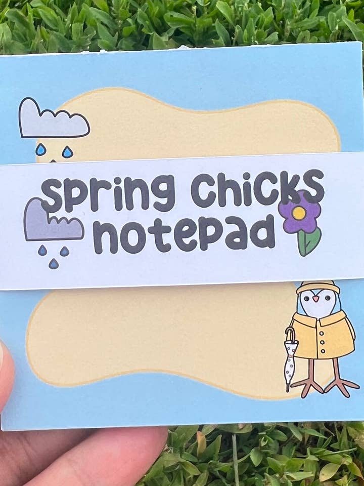 Bloc de notas Spring Chicks (no pegajosos) para venta al por mayor de Crafted by Taryn, LLC
