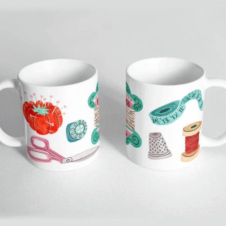 Sewing Coffee Mug - Great Gift For Sewing Enthusiast for wholesale by Foxy Mug