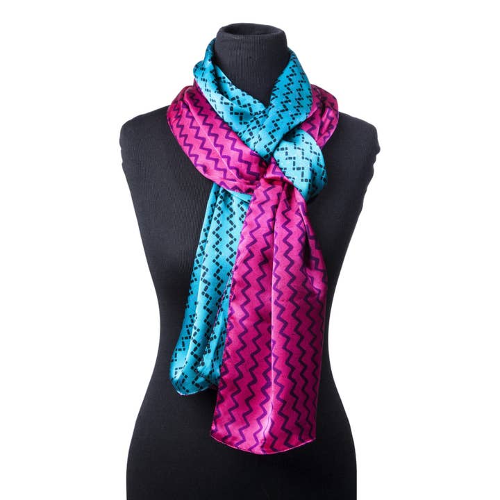 Charmeuse Duetto - Teal Magenta per la vendita all'ingrosso da parte di Harshita's Designs