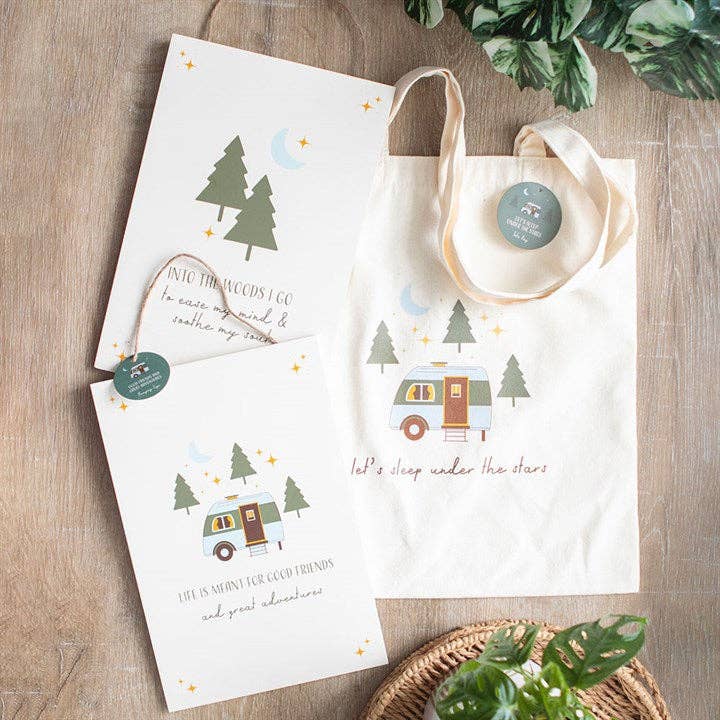 Something Different Wholesale - Wholesale Tote Bag - Women's - Let's Sleep Under the Stars Caravan Camping Tote Bag4