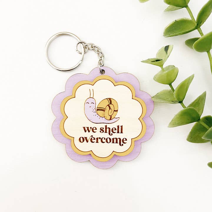 Remember November, Inc - Wholesale Keychain - Women's - Snail Keychain Funny Keychain Snail Pun