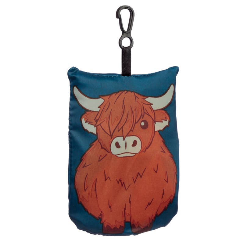 Puckator Ltd – wholesale Grocery/shopping bag – Foldable Reusable Shopping Bag - Highland Coo Cow4