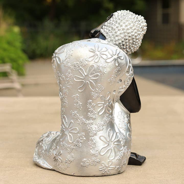 Lungta Imports - Wholesale Sculpture - Napping Buddha Statue Asian Art Decor Cold Cast9