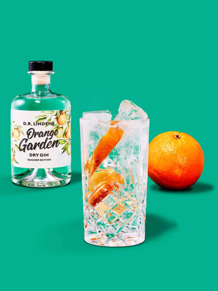 D.R. Lindens Orange Garden 43% vol. Tutto 500 ml per la vendita all'ingrosso da parte di Fa. Paradise Punk inh. Marc Schmidt