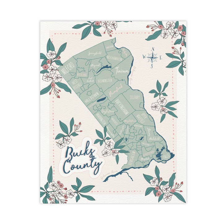 Kort kunsttryk i Bucks County Pennsylvania for engroshandel hos Joli Pop Paper Co.