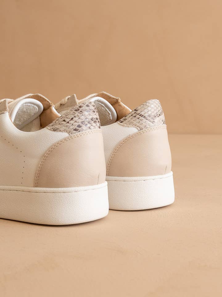 The Irene Taupe | Calfhide Star Sneaker for wholesale on Faire