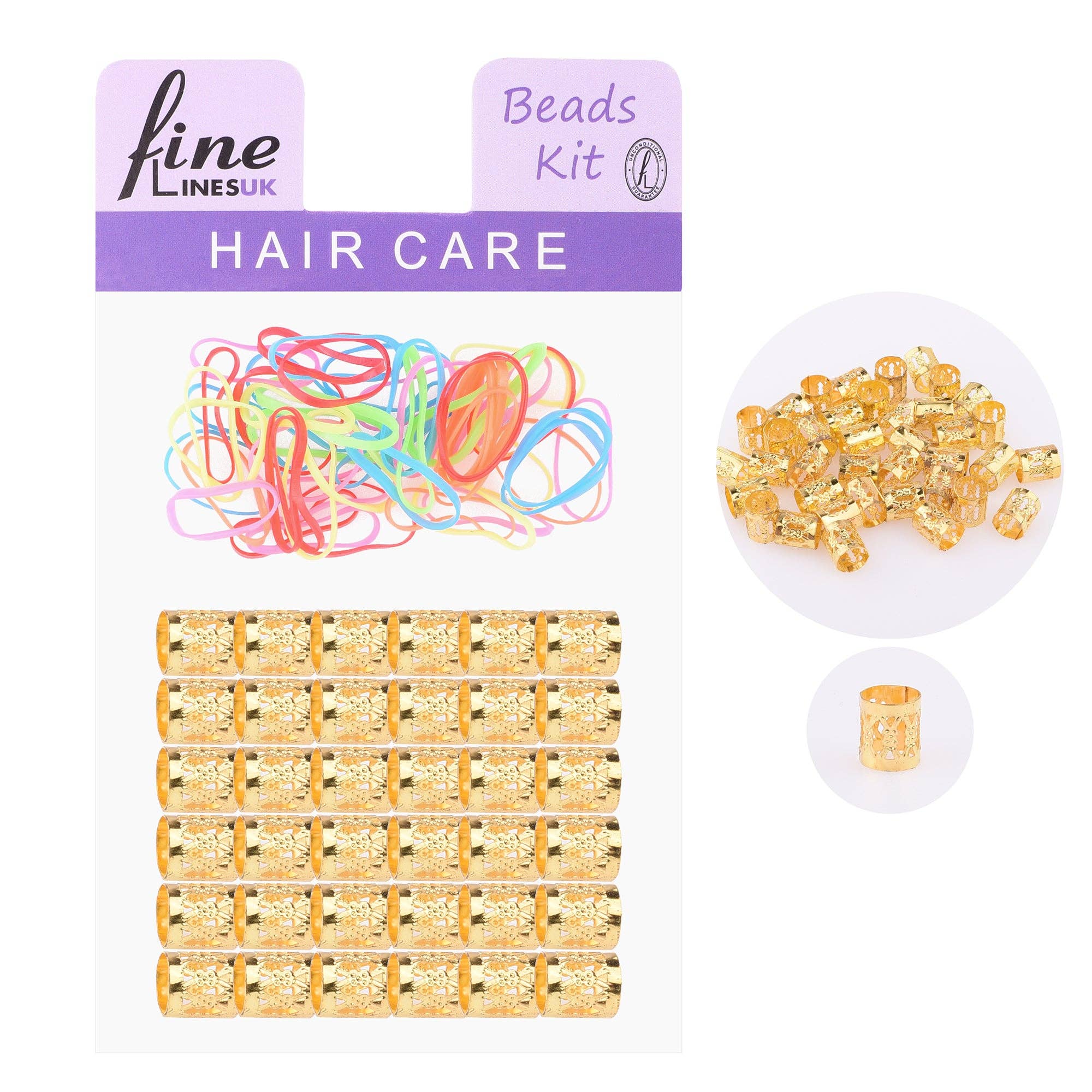 Fine Lines (UK) Ltd - Wholesale Hair Tie - Dreadlock Cuffs 6506-040