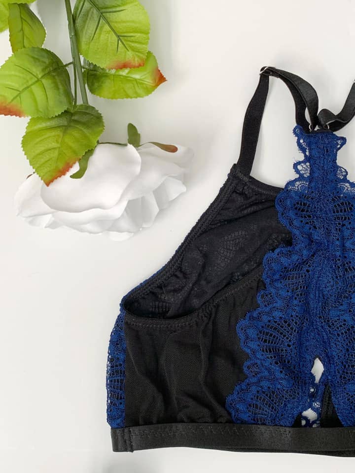 Annmarie Kahn - Venta al por mayor Brallete - Mujer - Melonie Cuello Alto Encaje Bralette XS-3X20