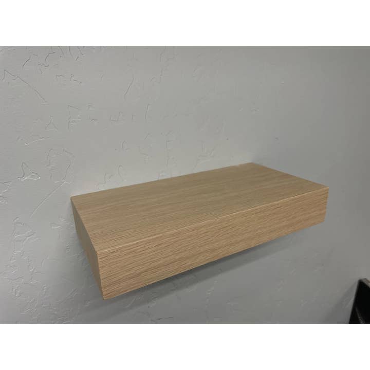 Finished White Oak Floating Shelves for wholesale by Larkul