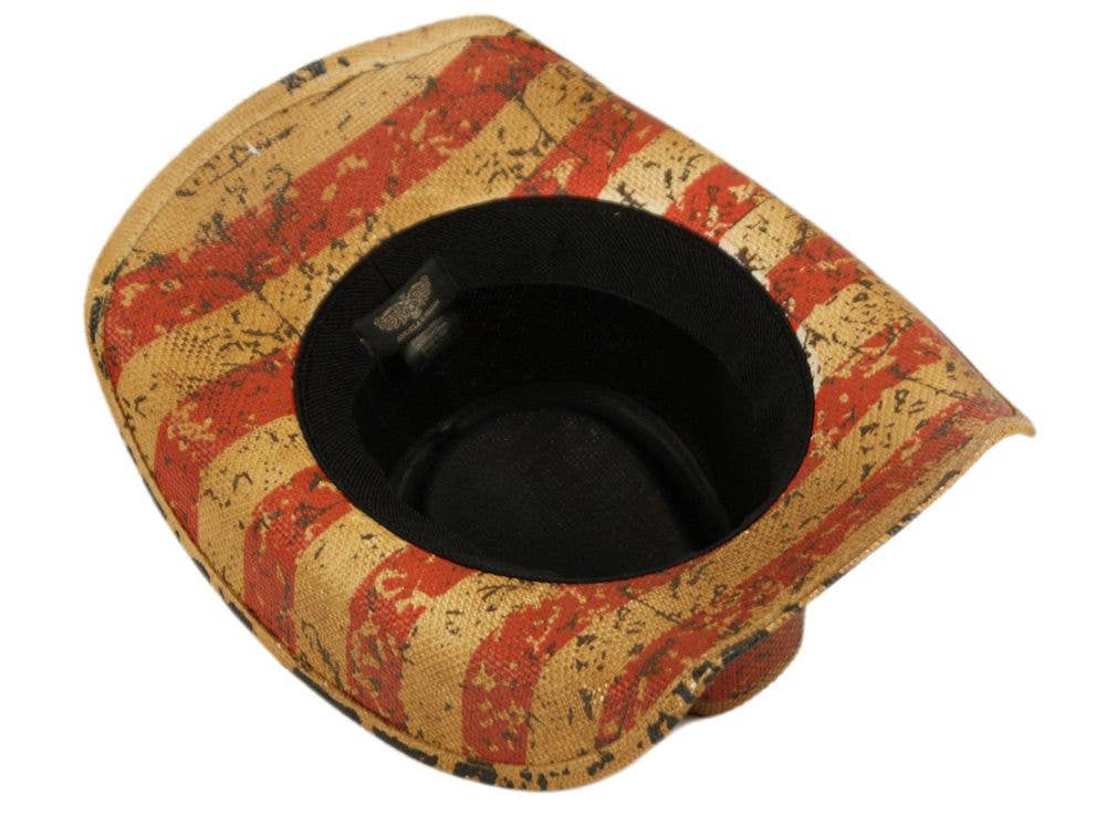 Epoch hats - Vendita all'ingrosso Cappello da cowboy - Unisex - Cappelli da cowboy con bandiera americana con fascia rifinita in tessuto3