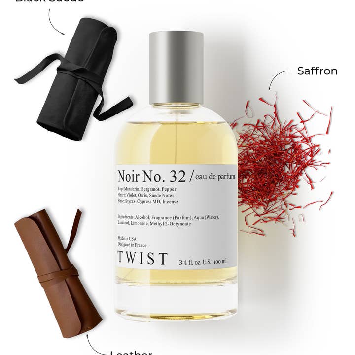 Twist Noir No. 32 Inspired by T. Tuscan Leather Perfume for wholesale by Twist Perfumes
