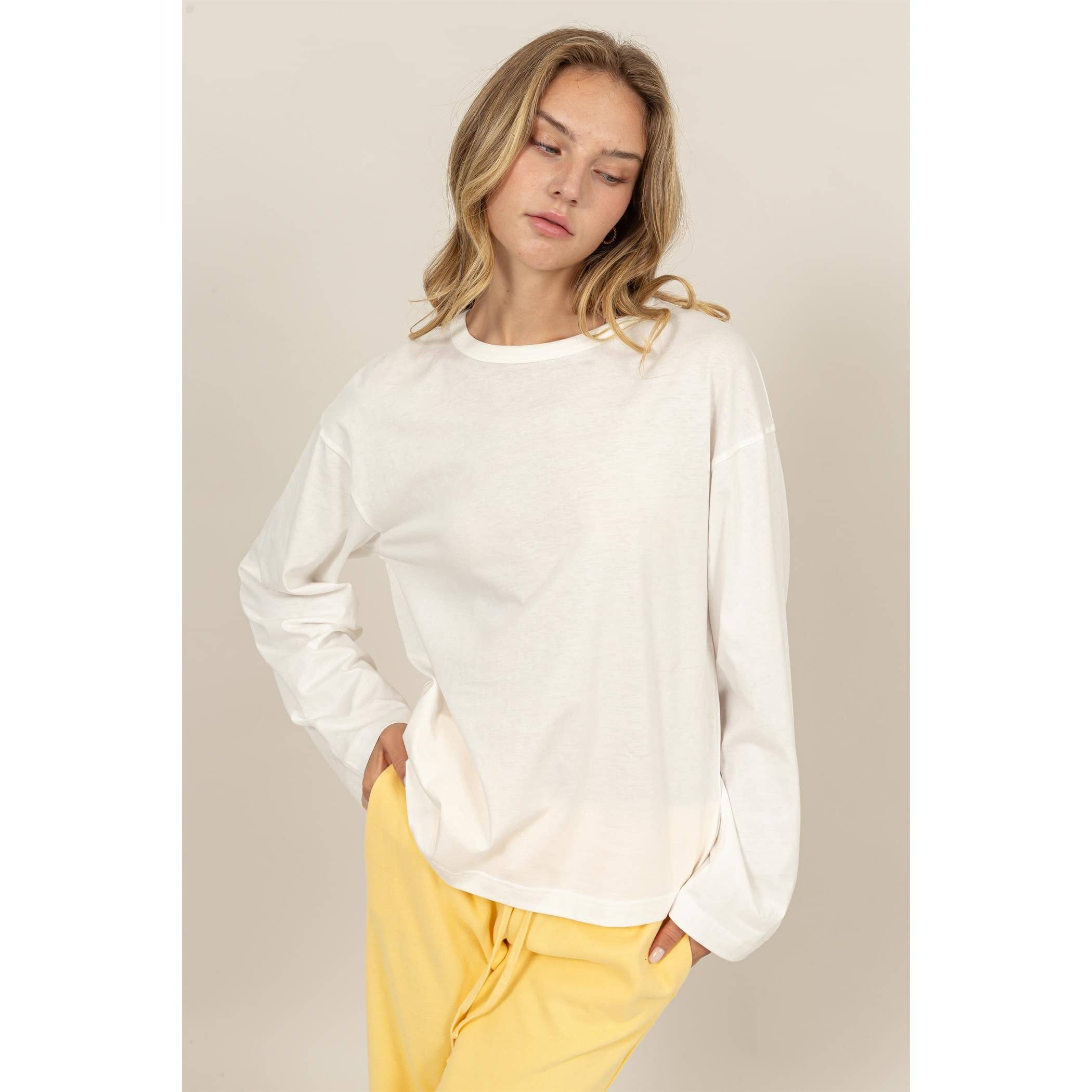 HYFVE – wholesale T-shirt (utan tryck) – Dam – Långärmad T-shirt med rund hals28