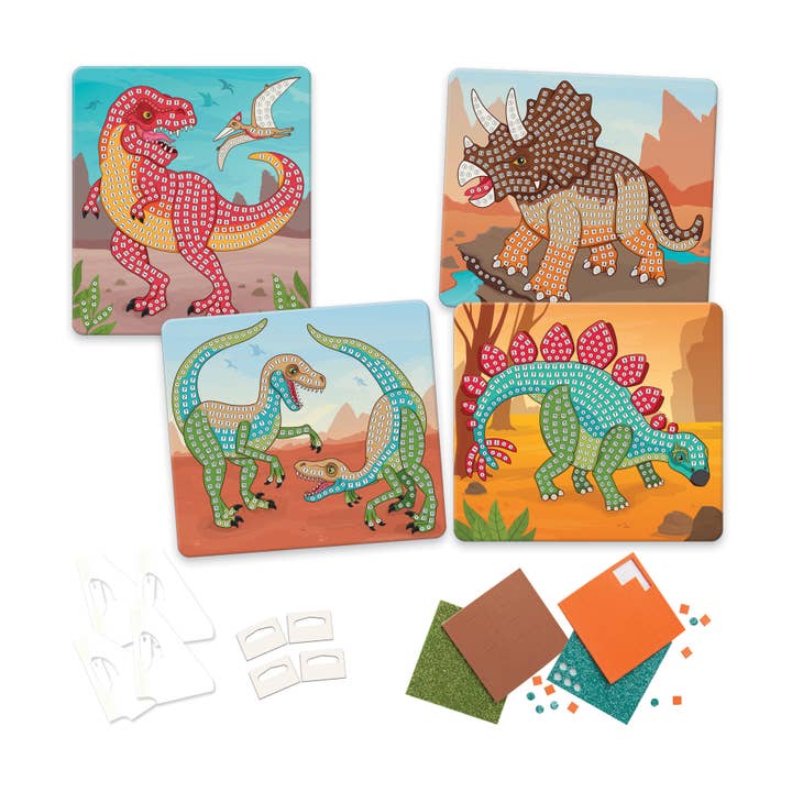 Orb Toys - Wholesale DIY Craft Kit - Kids - Sticky Mosaics® Dinosaurs