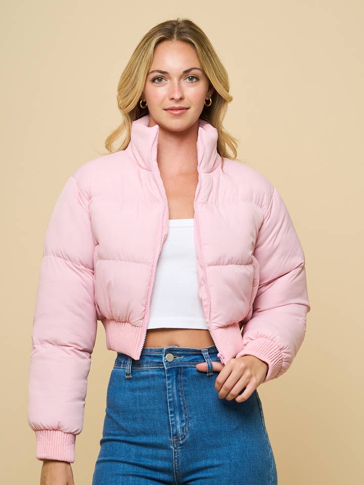 2659 - SOLID PUFFER JACKET for wholesale by ANWND