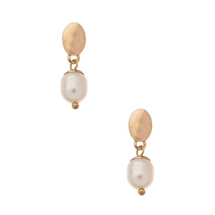 Artini Accessories - Wholesale Dangle Earrings - Genuine Culture Pearl Drop