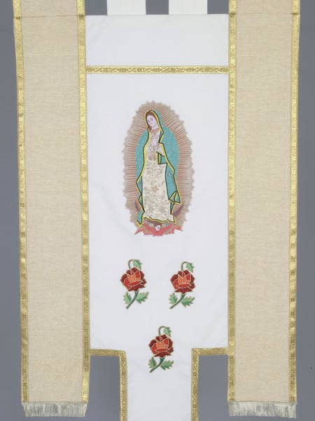 mds Handbroderad Guadalupe-banner. för wholesale av mds