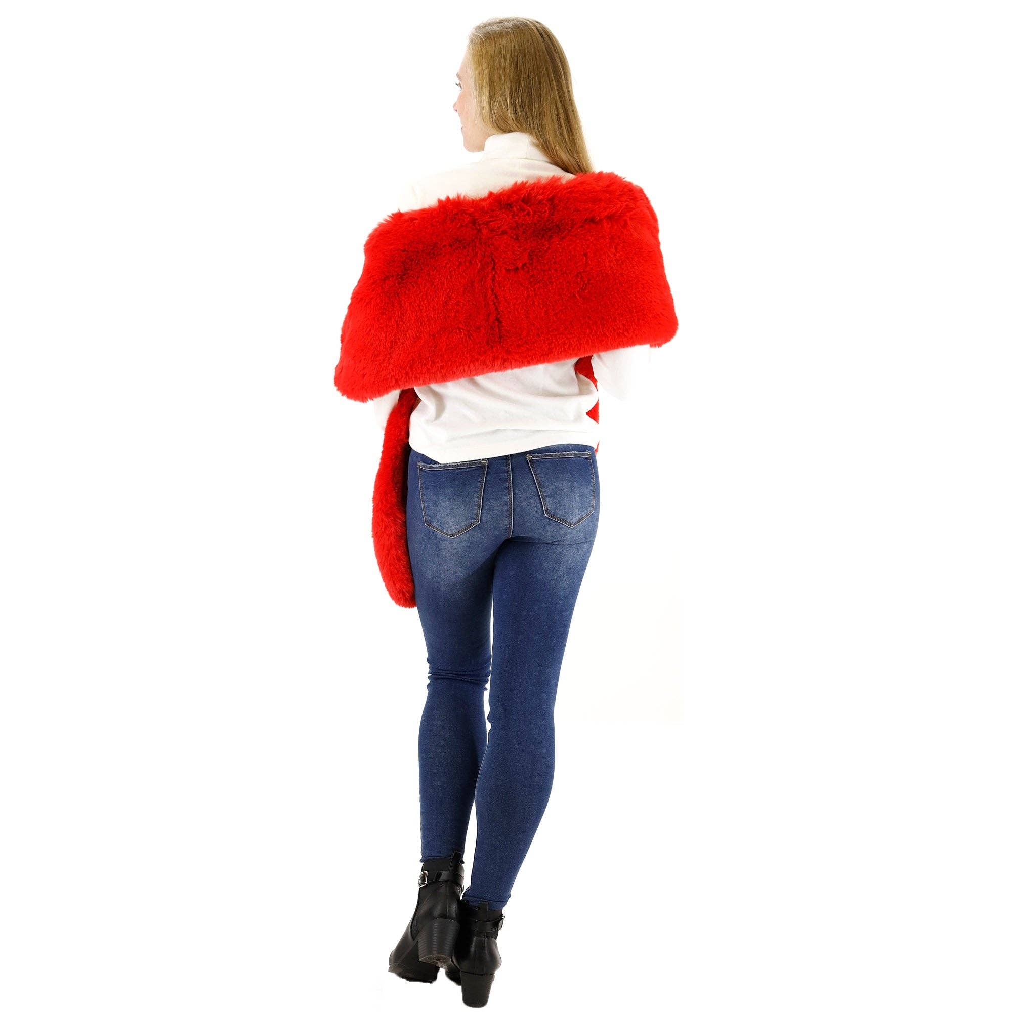 TAPA fashion - Venta al por mayor Abrigos de piel/piel sintética - Mujer - Chal ancho de piel de visón P3735 (3 piezas)34