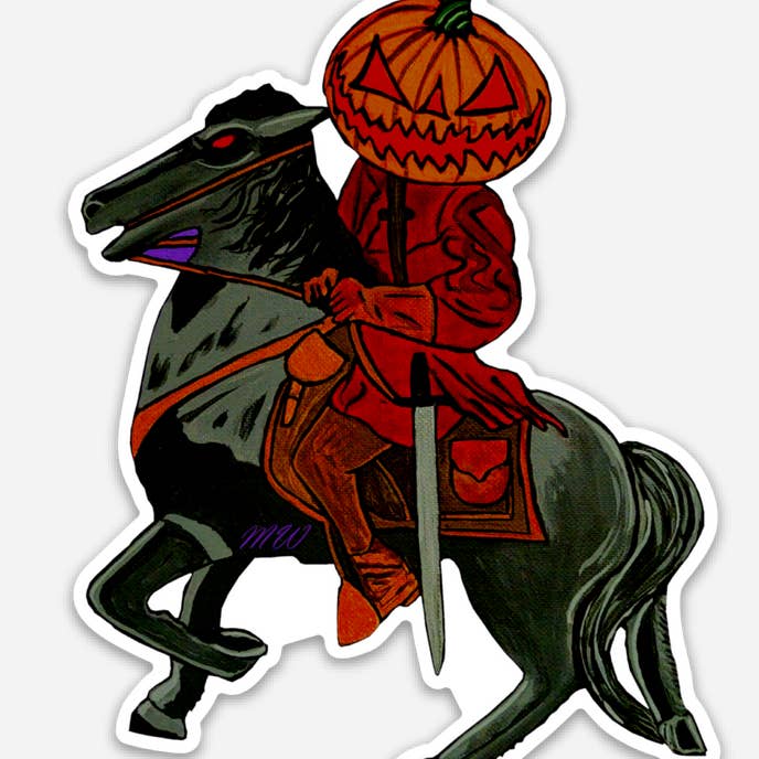 Margeaux Wex Designs - Wholesale Sticker - Headless Horseman Sticker1