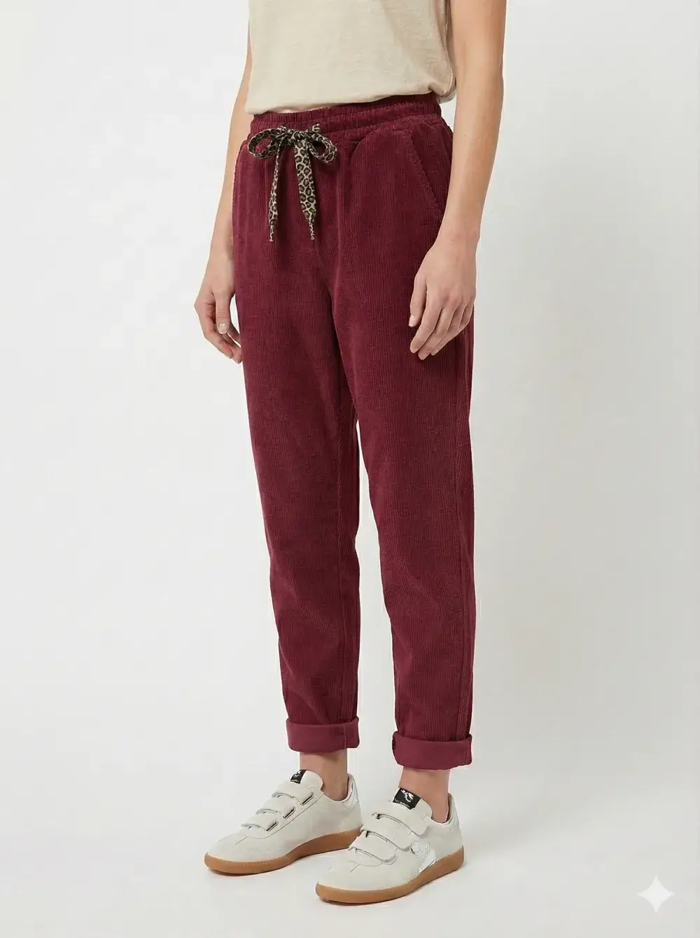 Mimi & Gogo - Vente Pantalon d'intérieur/de jogging – femme - Jogging en velours avec nœud à léopard @43710_JoNoeudLeo16