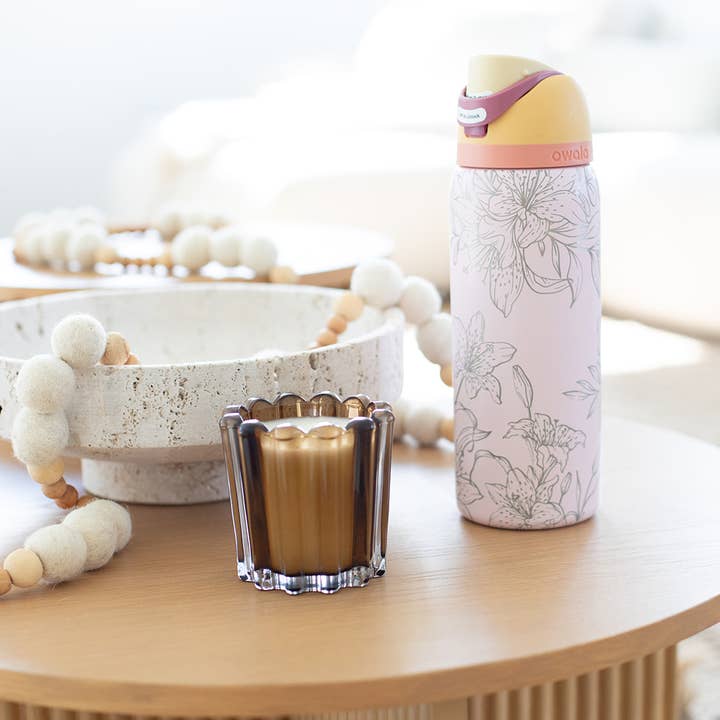 TIGER LILY ENGRAVED OWALA FREESIP 32OZ STAINLESS TUMBLER for wholesale by KNOTS + NOOK