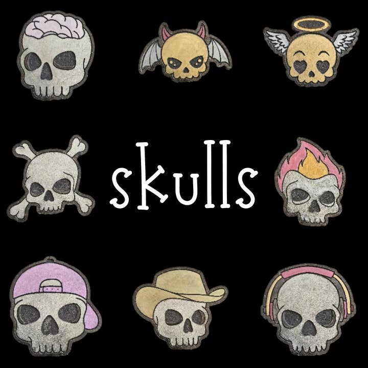 Mini stampi Skull per la vendita all'ingrosso da parte di KCRESINSHOP