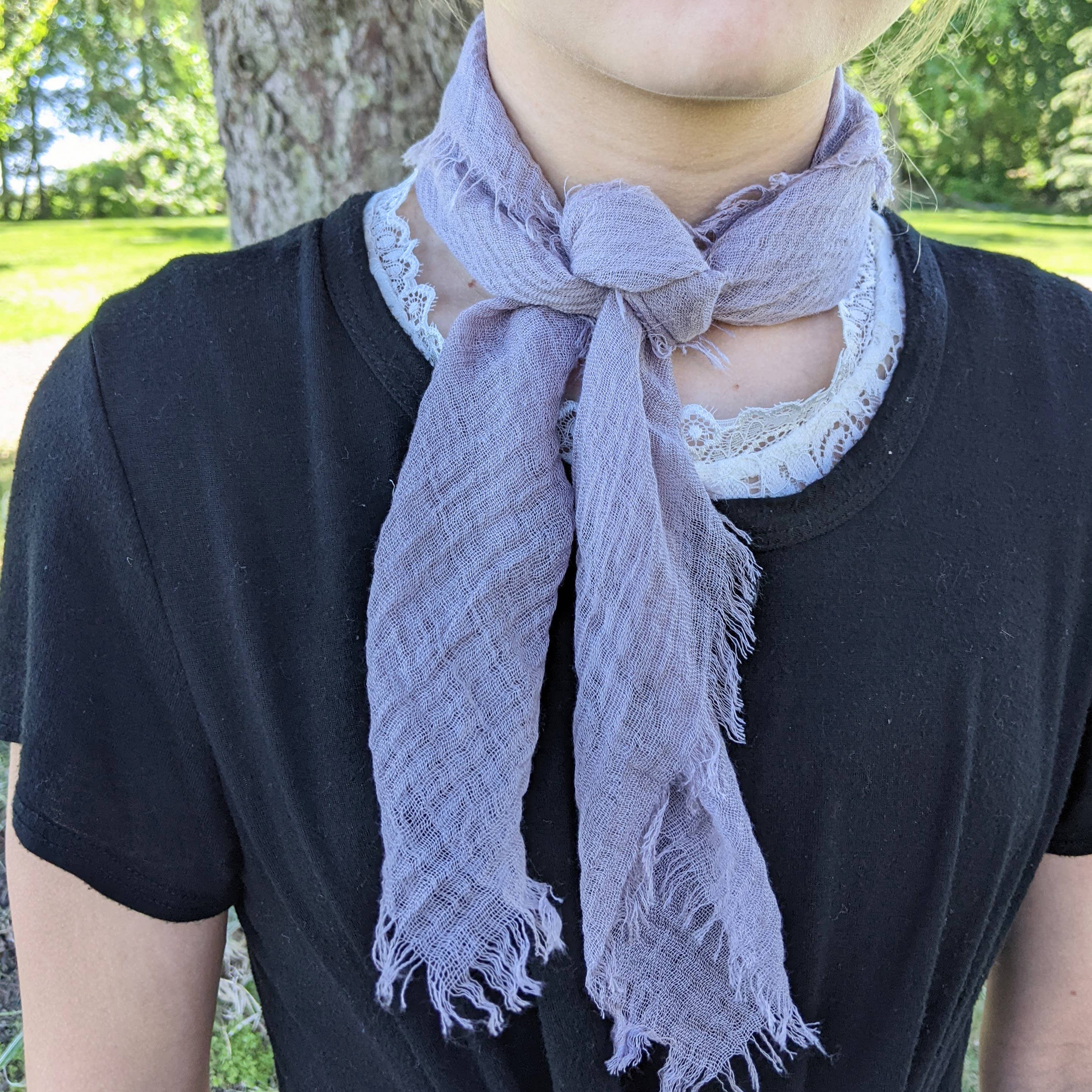 Multi Colored Gauze MYSTERY BOX Lightweight Square Scarves. Set of 10 for wholesale on Faire1