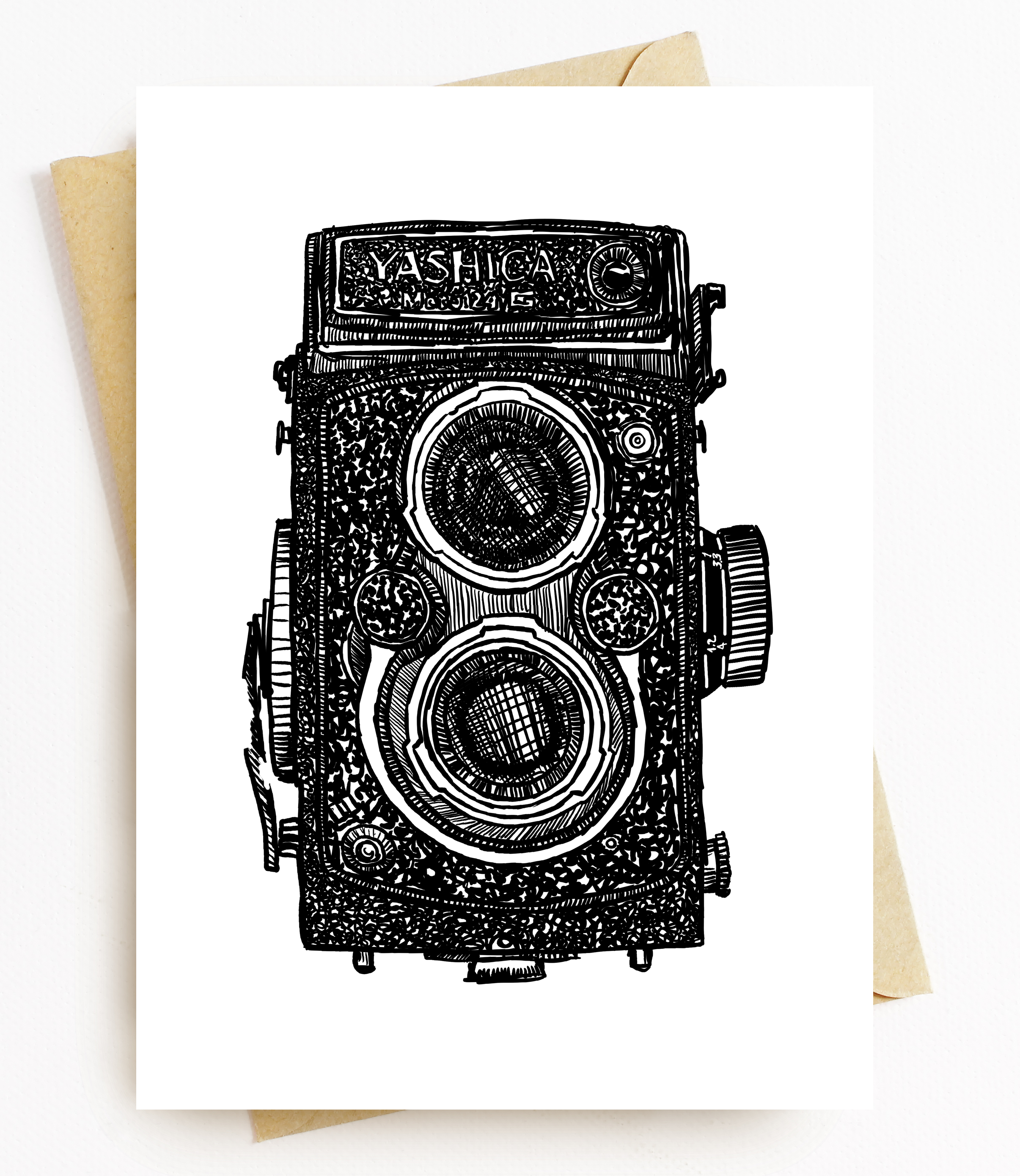 Bellavance Ink - Wholesale Everyday Greeting Card - 5 x 7 Greeting Card With Vintage Box Camera0