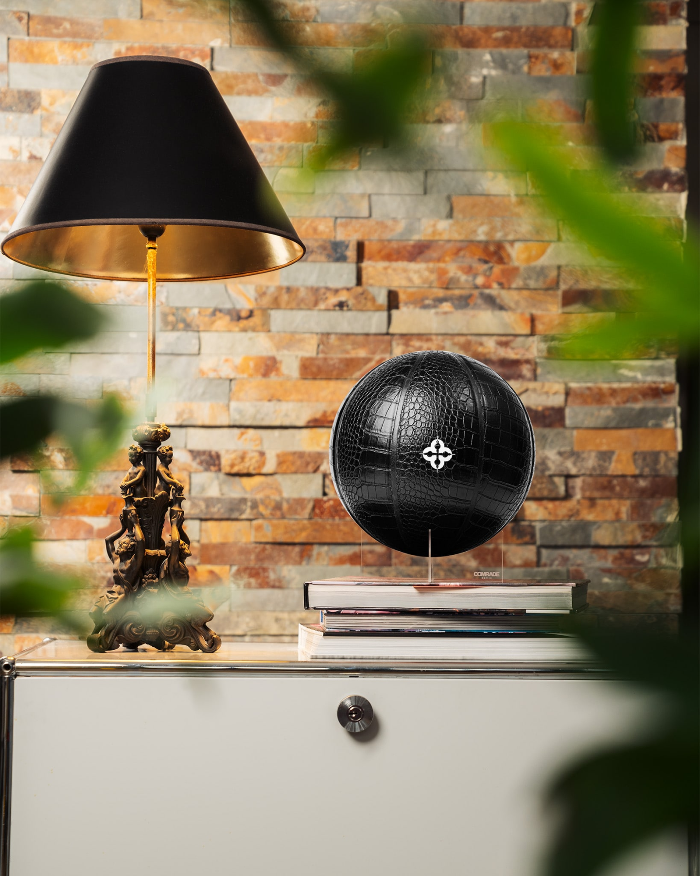 Comrade Berlin - Wholesale Decorative Tabletop Object - Croco Basketball (charcoal)6