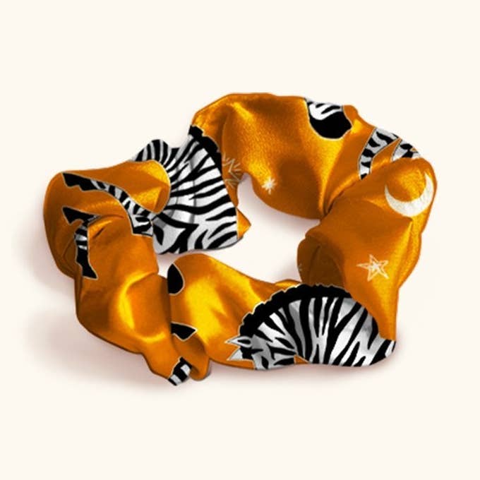 Orange Zebra Aren Scrunchy for wholesale on Faire0