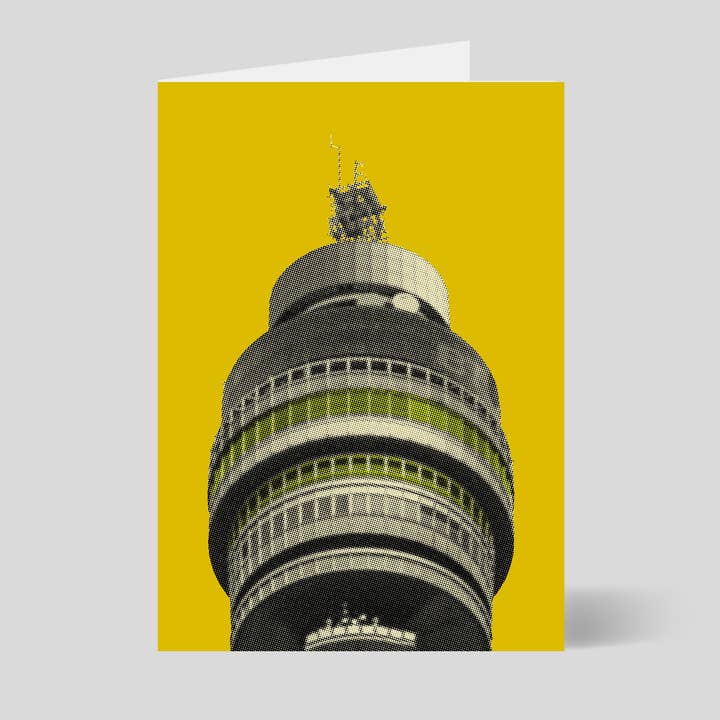 Jayson Lilley - BT Tower Yellow for wholesale by Art on a Postcard