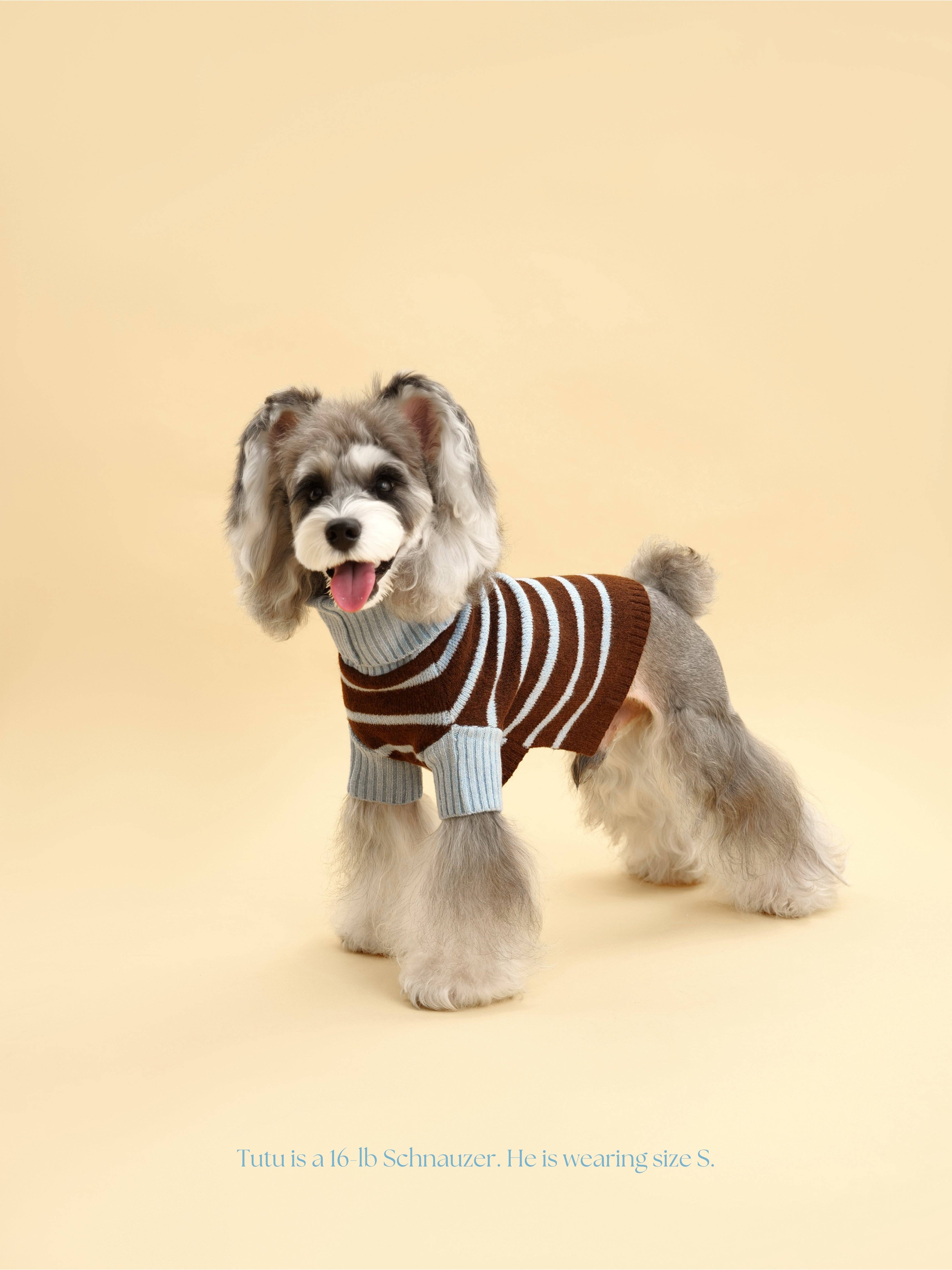 BarkBarkBaby - Wholesale Pet Sweater - Dog - Bluebell Stripes Sweater1