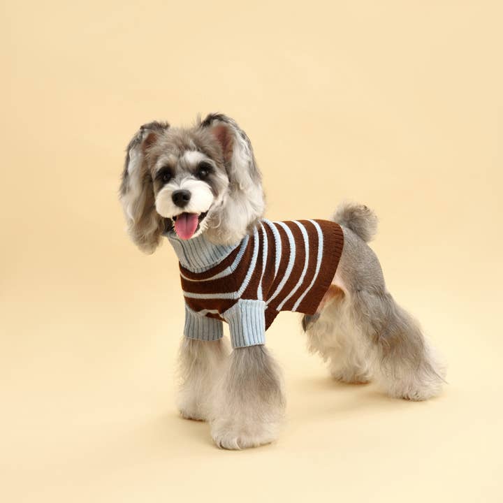 BarkBarkBaby - Wholesale Pet Sweater - Dog - Bluebell Stripes Sweater1