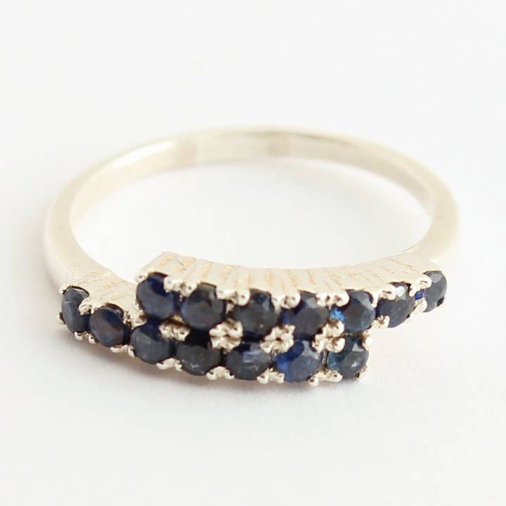 Edle Saphir ring gemaakt van 925 zilver voor wholesale door BKGEMS