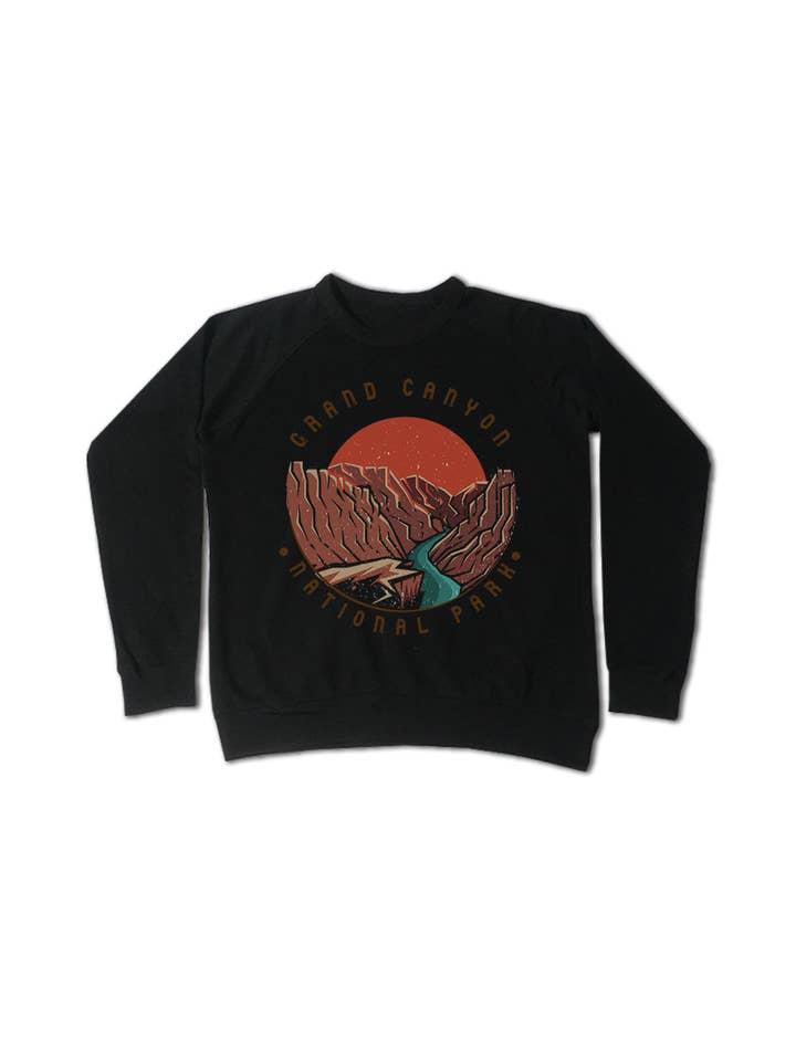 Bella Me – wholesale Sweatshirt med tryck - Dam – Sunset Grand Canyon Crewneck