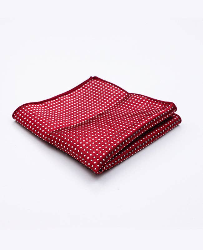Unipap's - Wholesale Costume - Kids - Red Pocket Square No. 2 with Polka Dots in Polyester "Louis"0