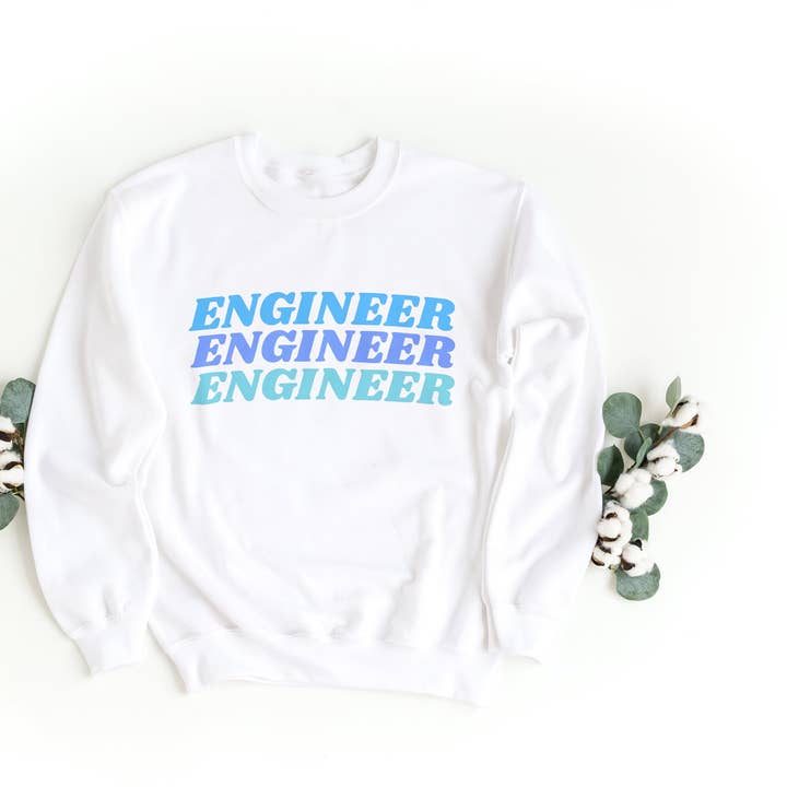 SciencePlusCoffee - Wholesale Graphic Sweatshirt - Women's - Engineer Sweatshirt, Women in Engineering Sweatshirt, Female Engineer Sweatshirt, Stem Chem E Ee Gift, Mechanical Engineering Girls Stem