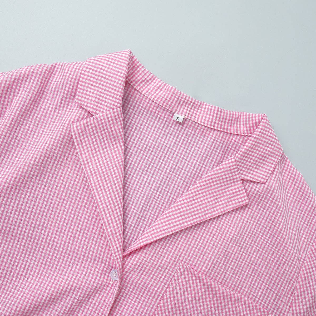 Dipped Shop - Vendita all'ingrosso Completo pigiama - Donna - Set Pigiama a Maniche Lunghe con Contrasto di Colore a Quadri DP25F8813