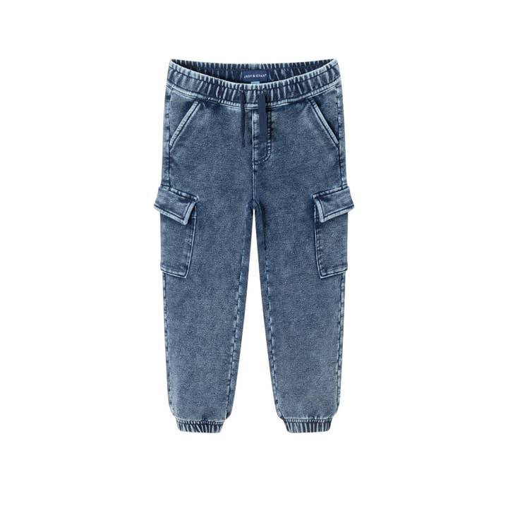 Kids Knit Denim Jogger | Blue for wholesale by Andy & Evan