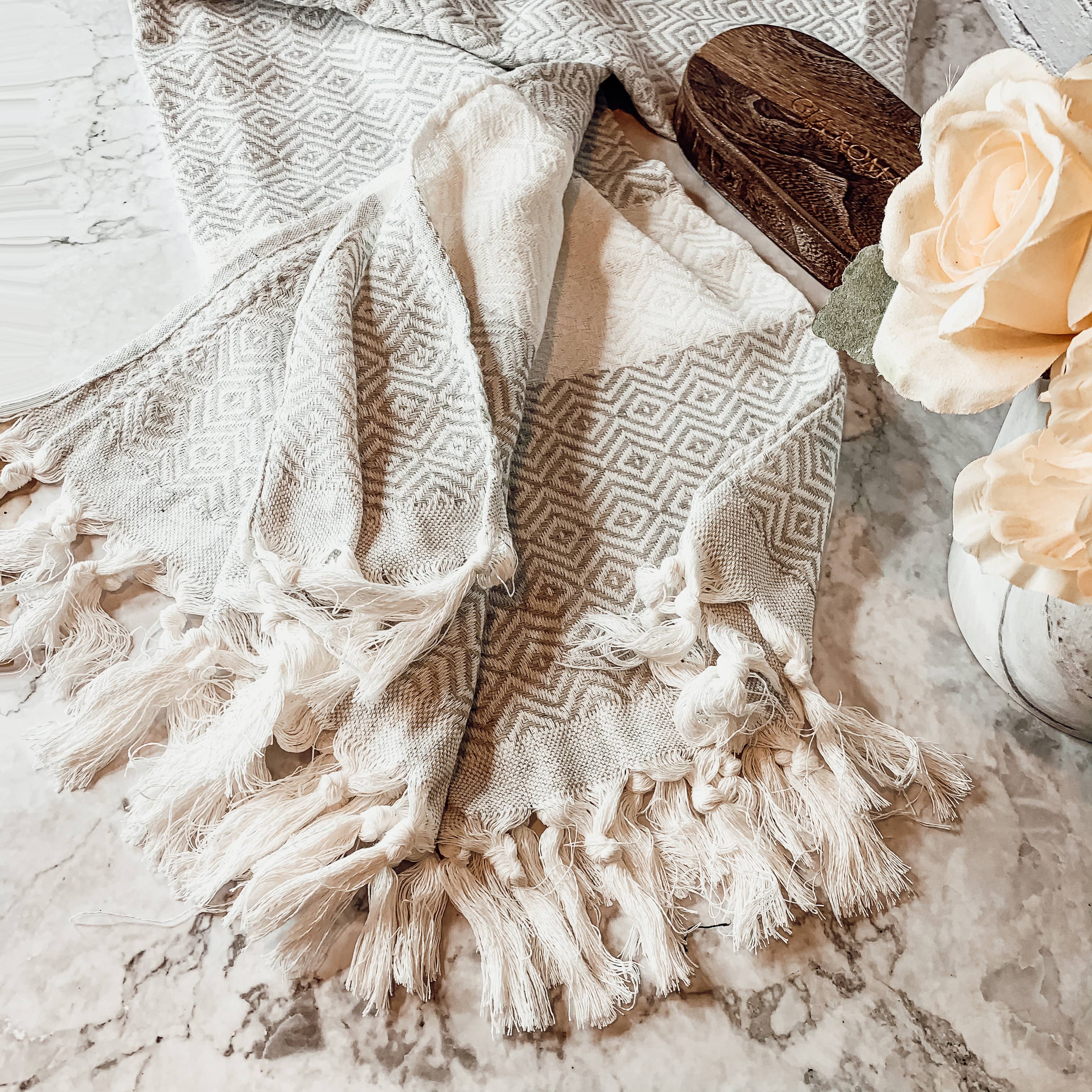 Gia Roma - Wholesale Bath Towel - Large Cotton Towels & Decorative Accent with Bamboo Tassels16