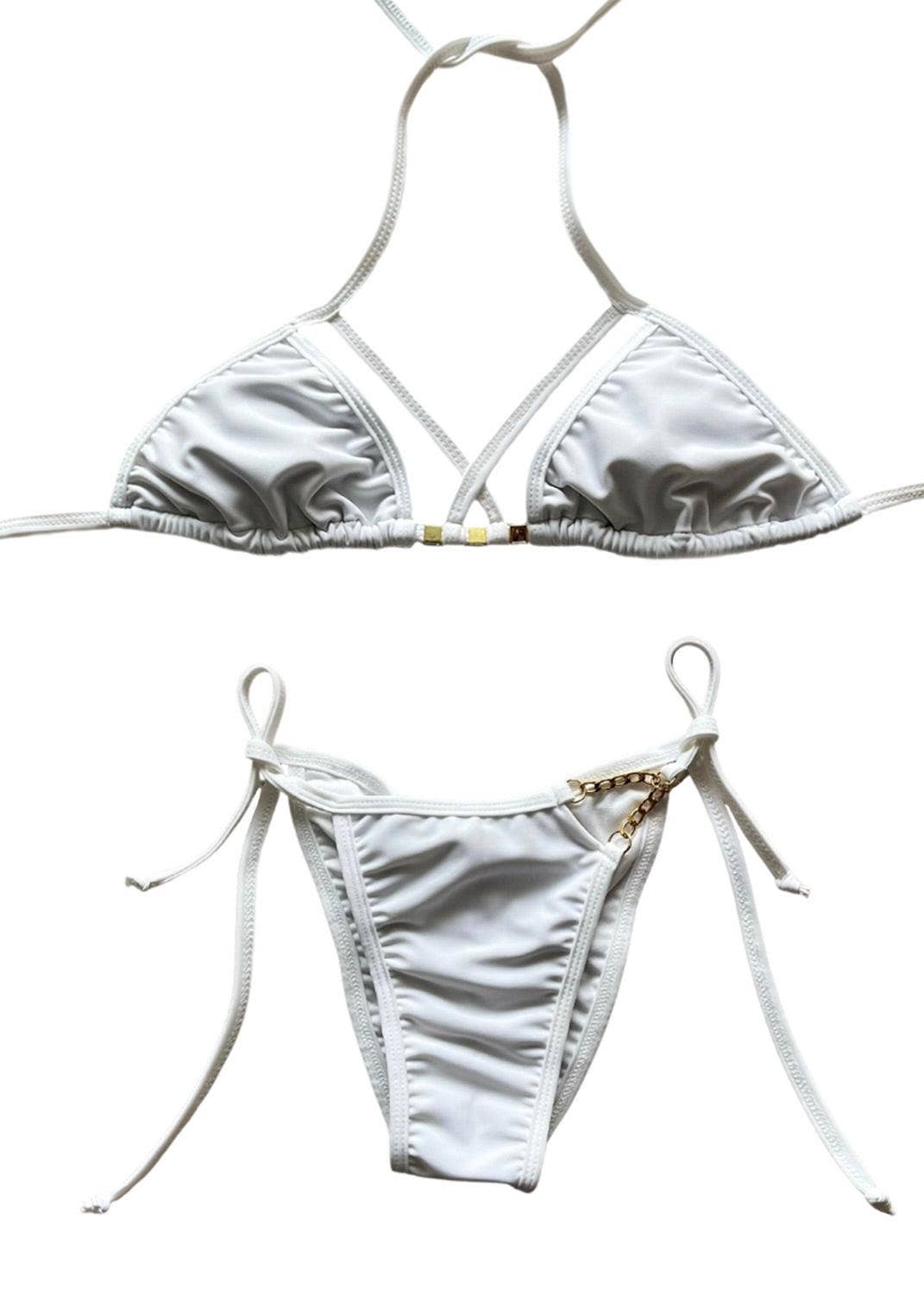 Benatti Beachwear - Wholesale Two Piece Swimsuit - Women's - Shiny Black Bikini SET2