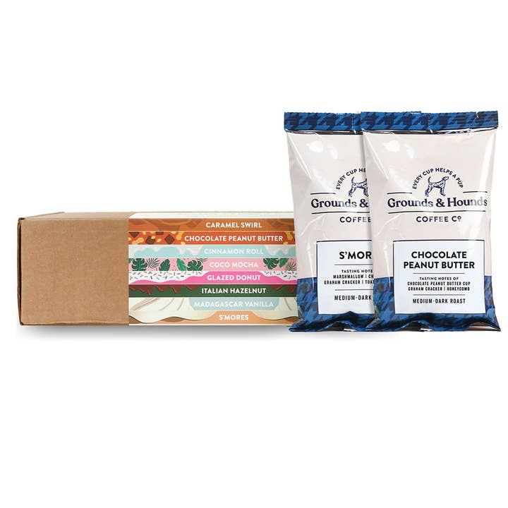 Grounds & Hounds Coffee Co. - Wholesale Coffee Beans - Eight Flavored Blend Coffee Sample Kit1