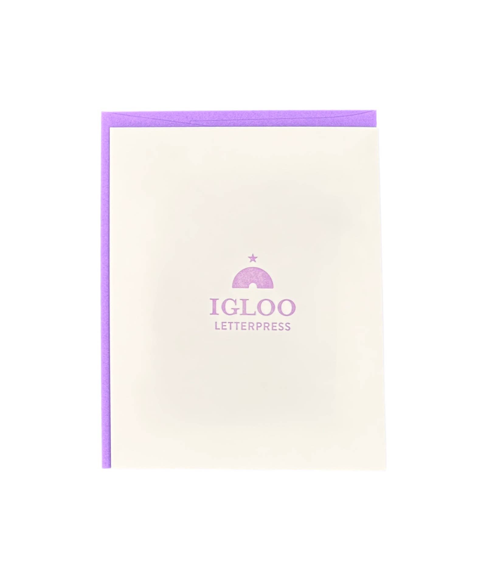 Igloo Letterpress - Wholesale Thank You Card - Succulents Thank You Letterpress Card1