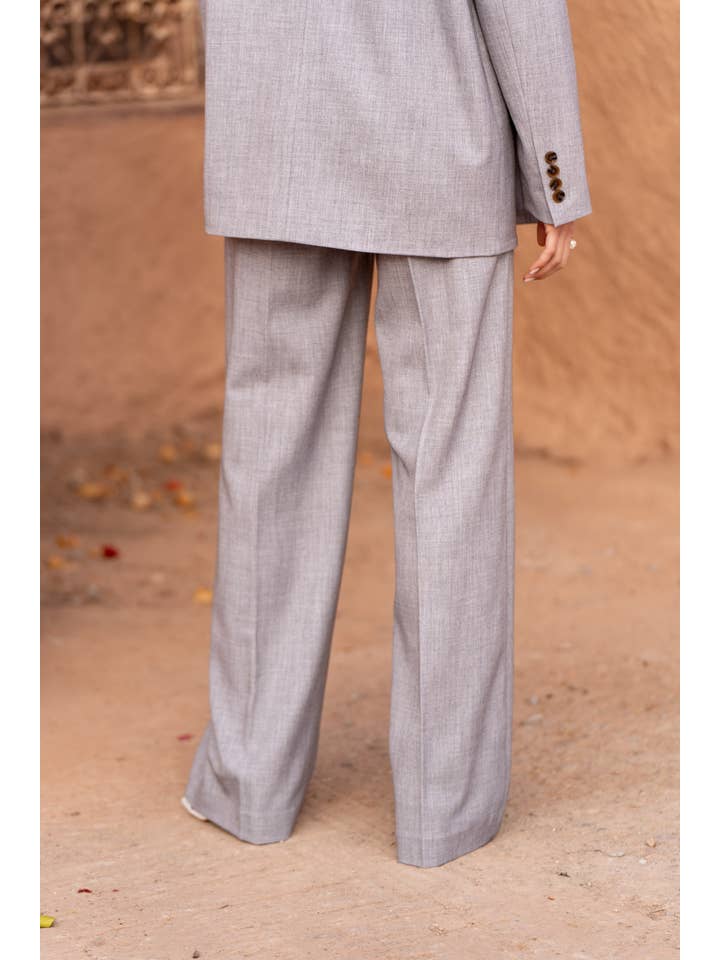 Attentif Paris - Venta al por mayor Pantalón de vestir - Mujer - Pantalones de pierna ancha a medida Heather44