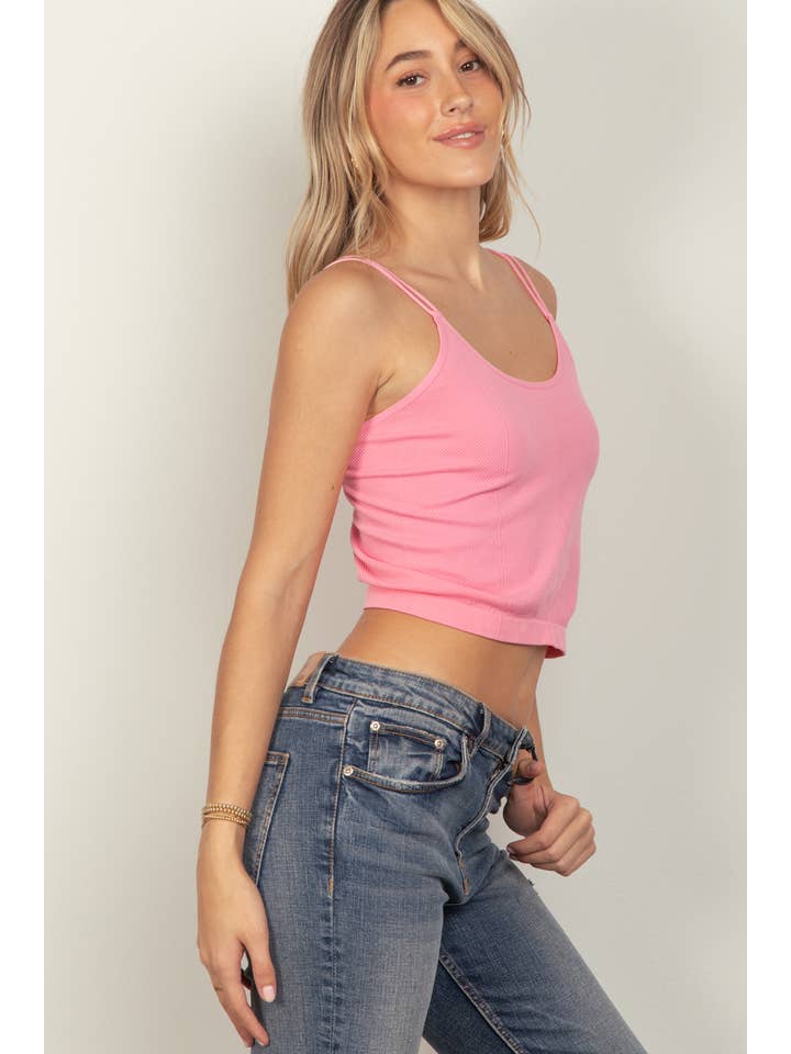 VERY J - Vente Débardeur – femme - NT11660 - Débardeur Slim Fit à double bretelle, doux et extensible5