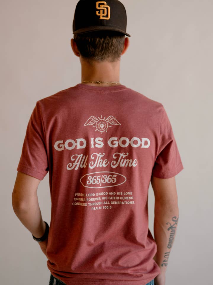 Dear Heart - Wholesale Screen Printed T-Shirt - Men's - God Is Good Tee- Mens | Christian Tee  0