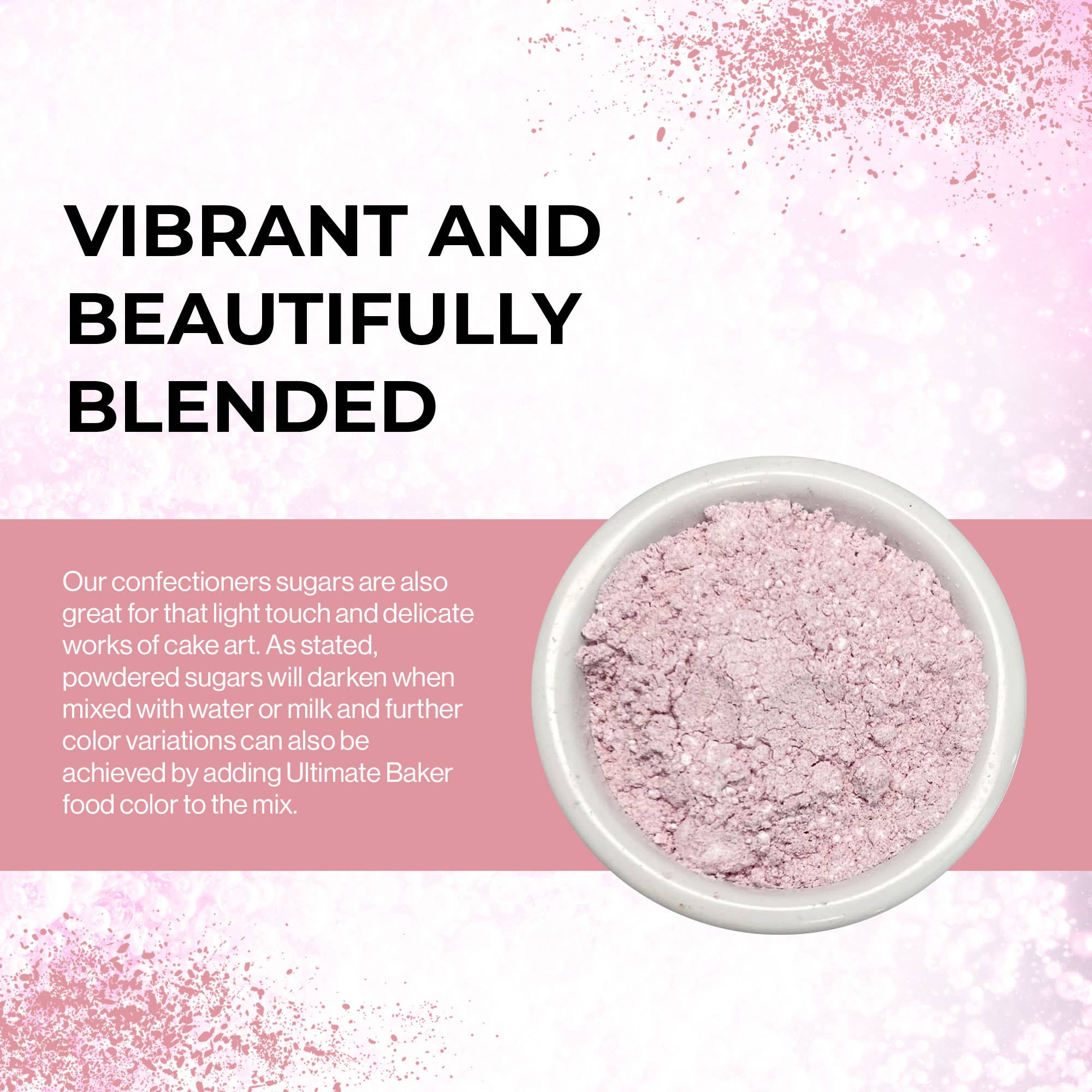 Ultimate Baker - Wholesale Sugar/Sweetener - Ultimate Baker Pink Powdered Sugar (1x1lb) 2