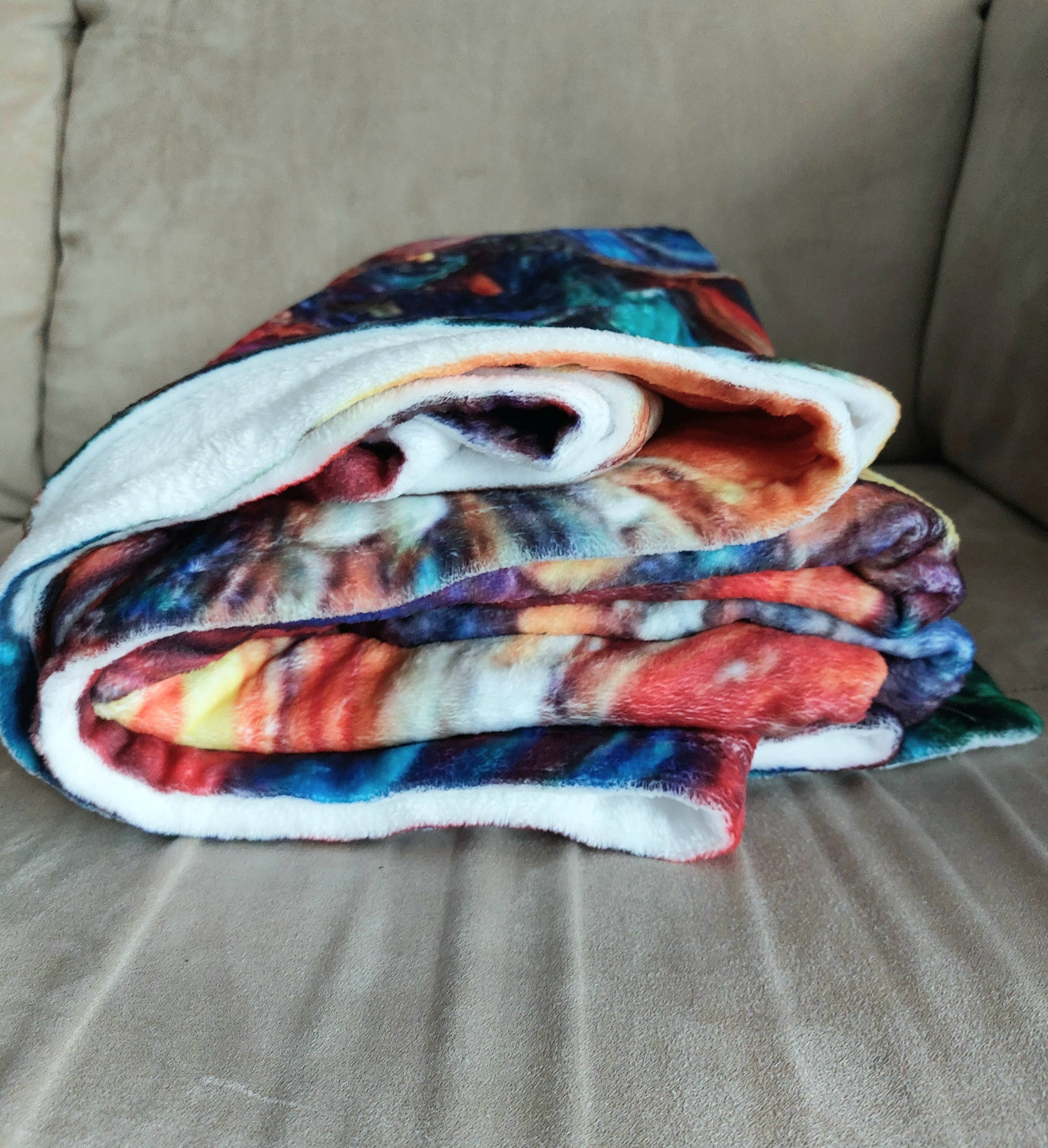 Ohhh So Swag - Wholesale Throw Blanket - Purple Block Pattern Colorful Throw Blanket 60x80 | US15