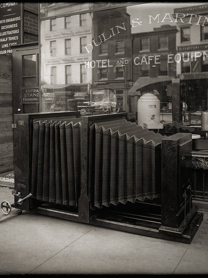 1920s Big Camera and Storefront Photograph for wholesale by Print Collection