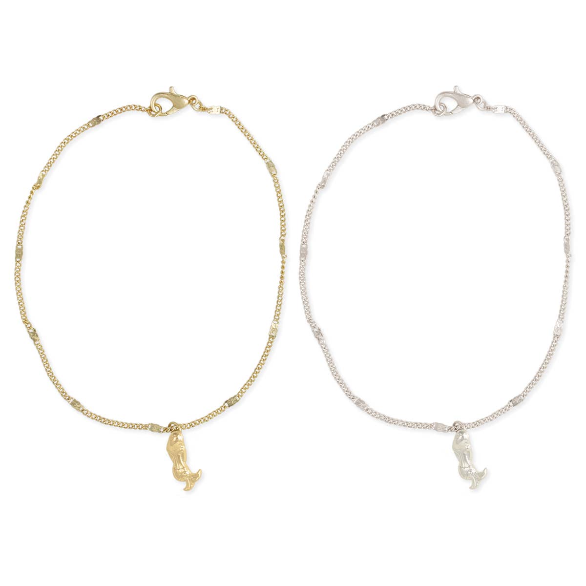 ZAD - Wholesale Anklet - Mermaid Vibes Charm Carded Anklet1